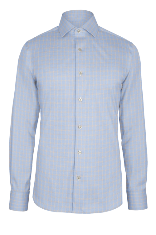 Yellow Track Dobby custom shirt — official long-sleeve visualization