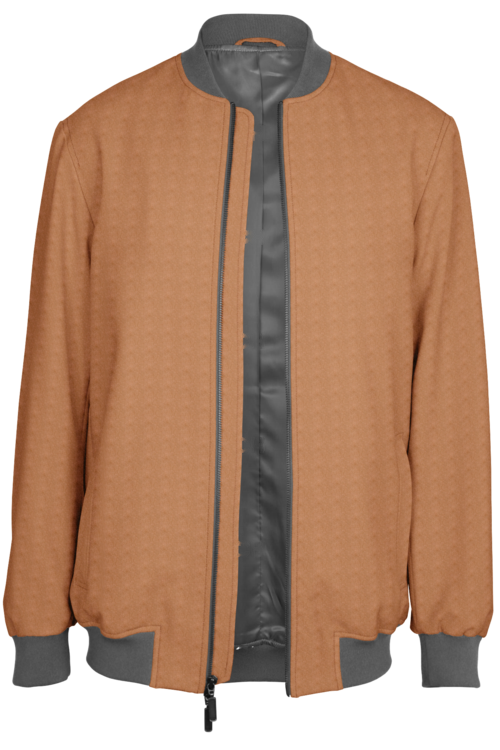 Camel Solid Bomber Jacket