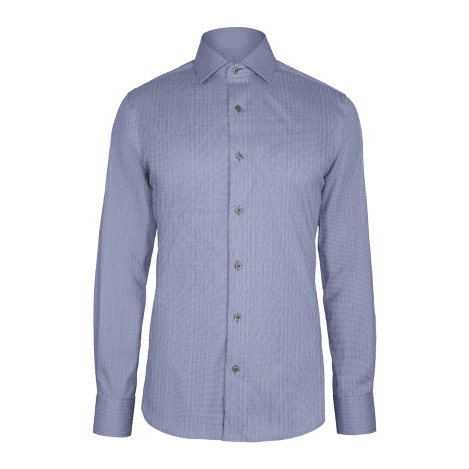 Navy Hairline Twill custom shirt