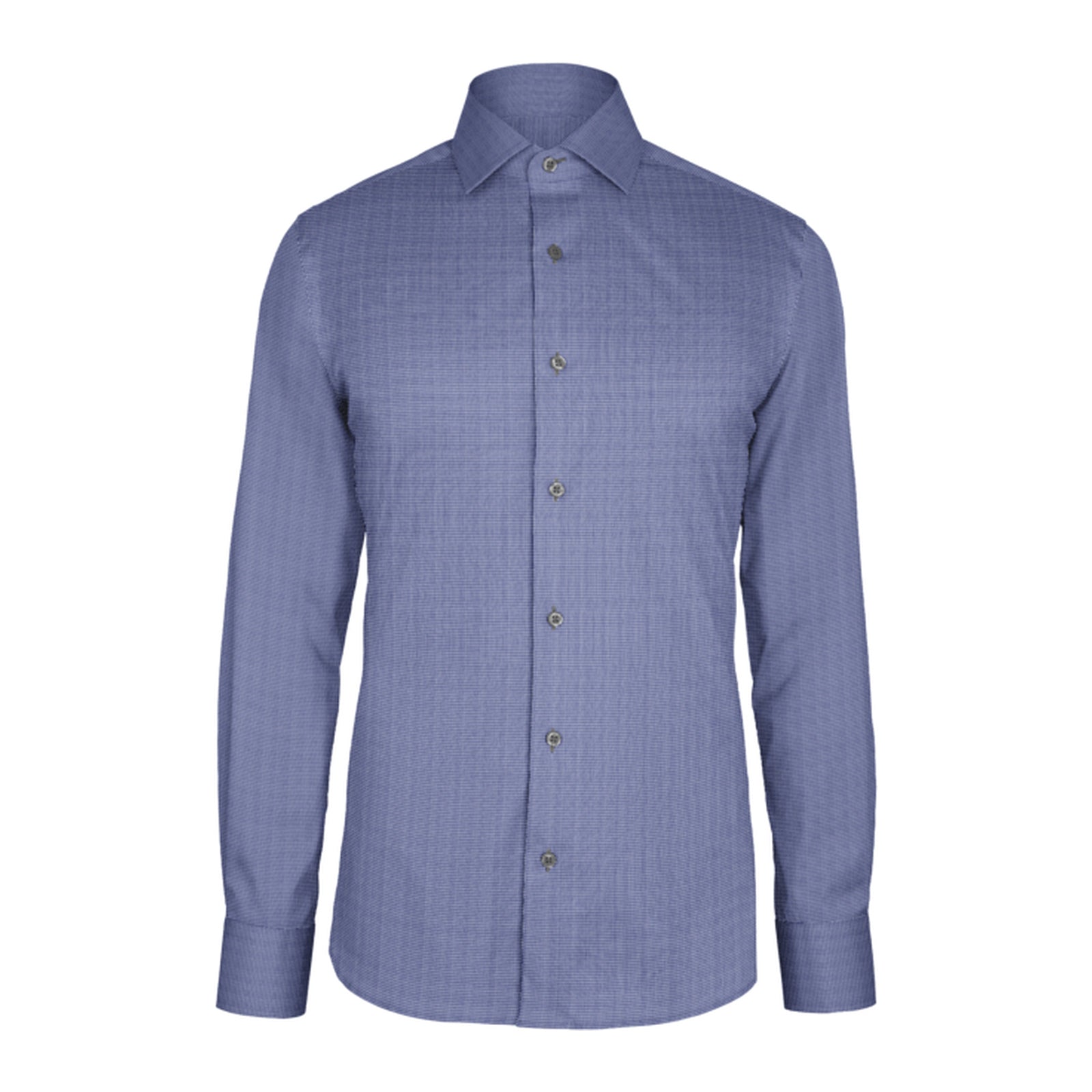 Navy Check Twill custom shirt