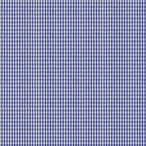 Navy Check Twill fabric swatch