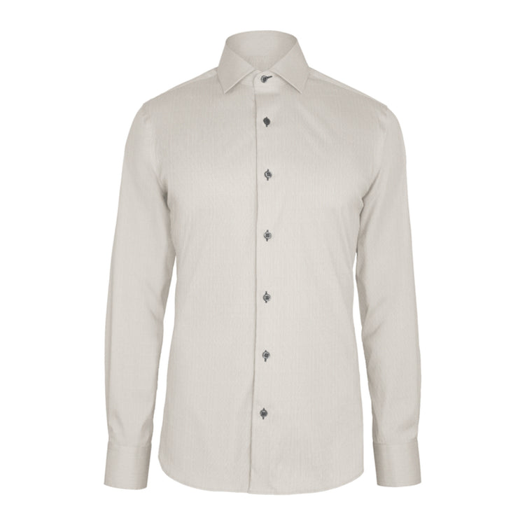 Grey Hairline Twill custom shirt