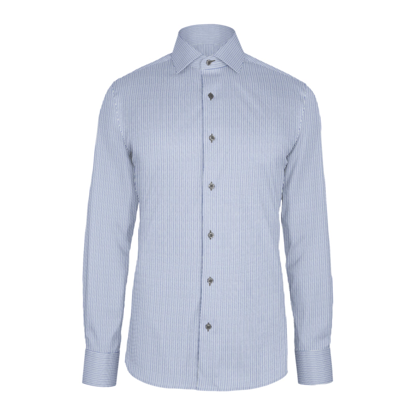 Light Blue Blue Stripe Twill custom shirt