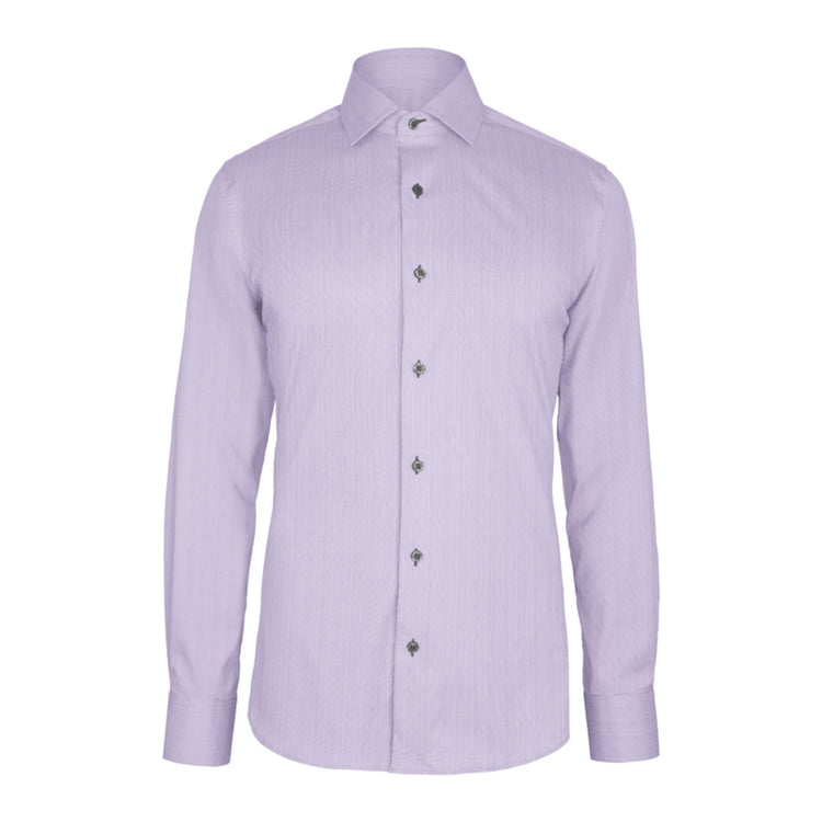Lavender Hairline Twill custom shirt