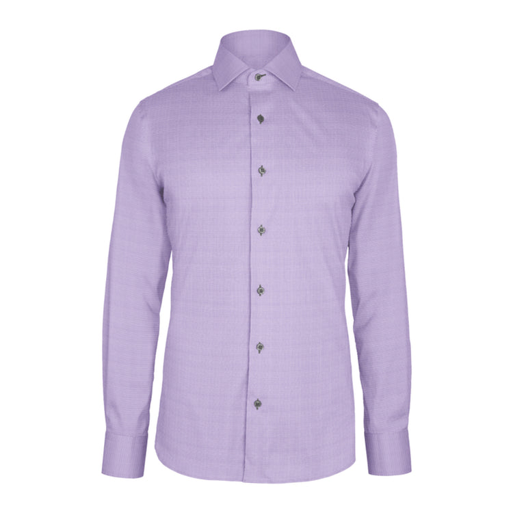Lavender Check Twill custom shirt
