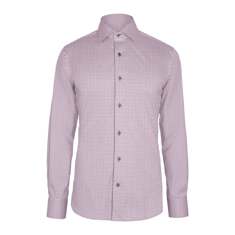 Violet Check Twill custom shirt
