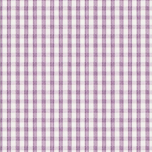 Violet Check Twill fabric swatch
