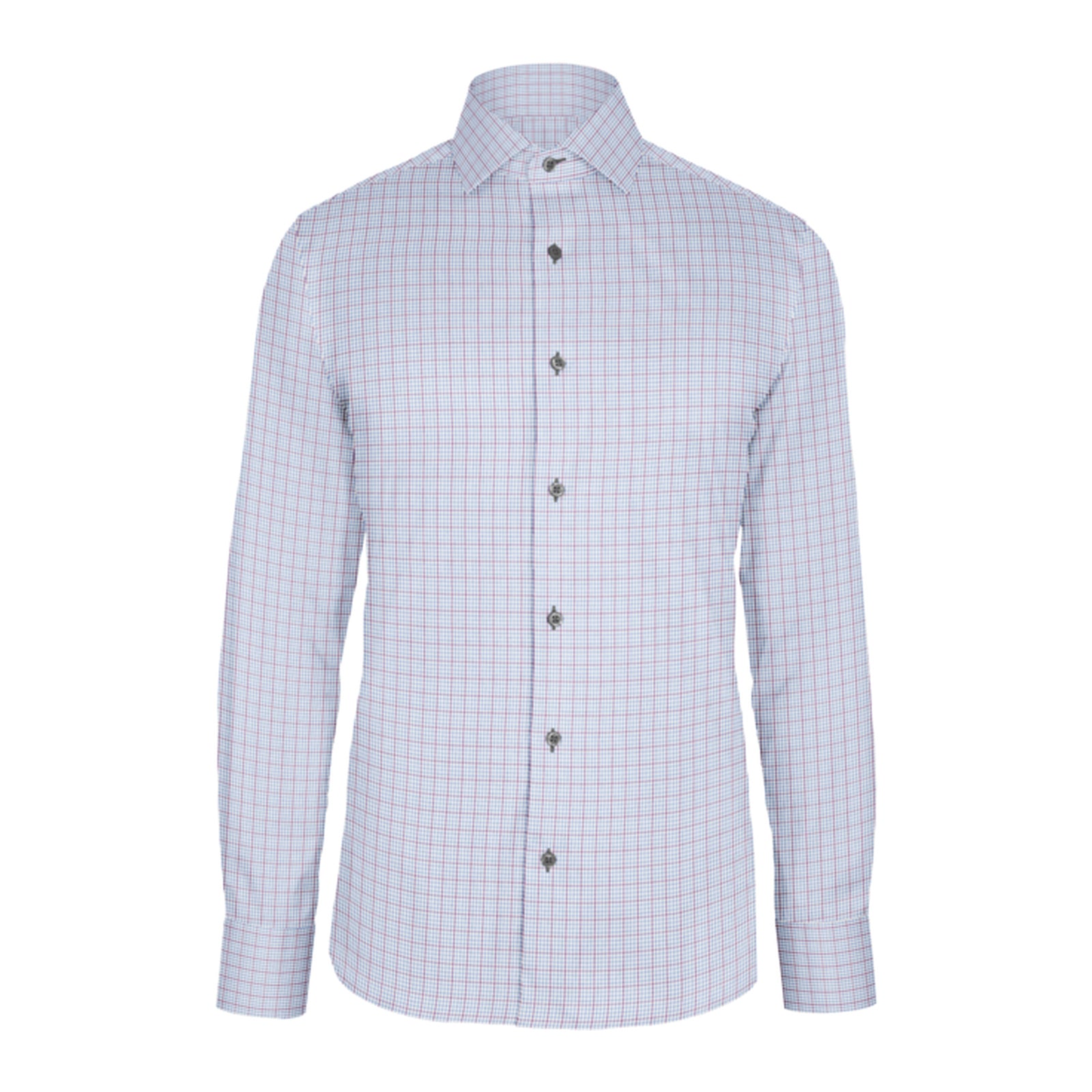 Blue Violet Check Twill custom shirt