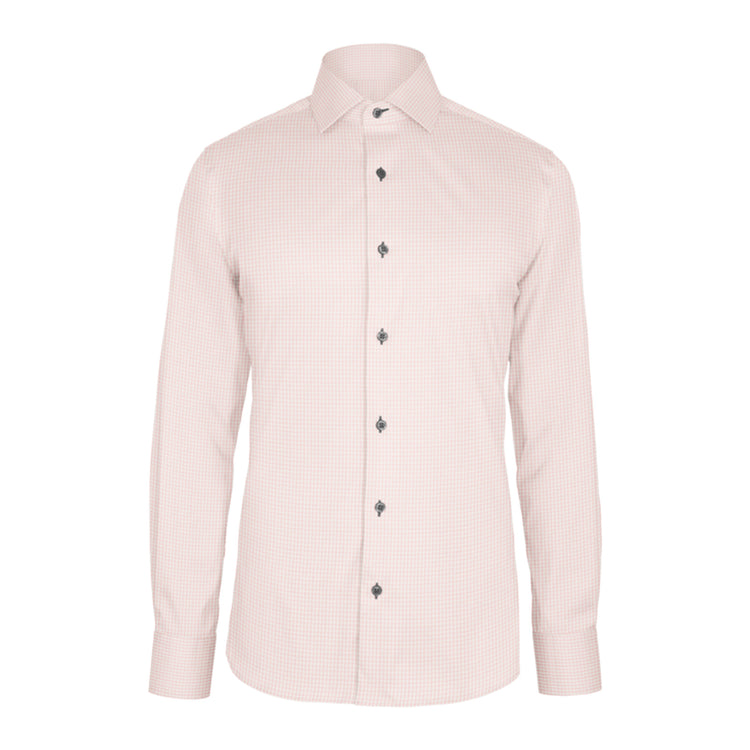 Pink Check Twill custom shirt