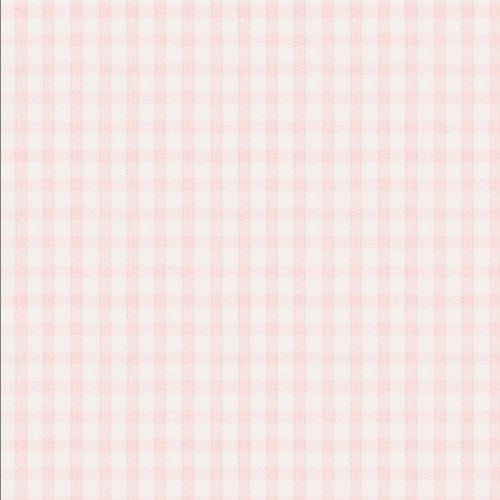 Pink Check Twill fabric swatch