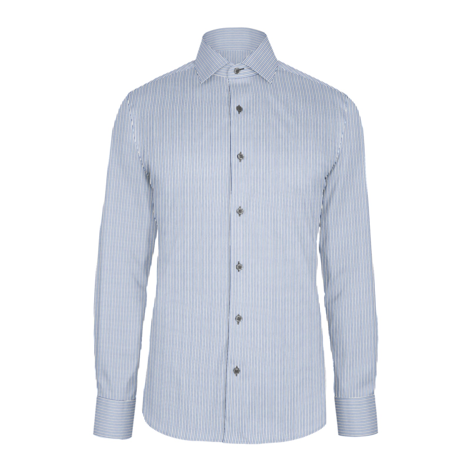 Blue Navy Stripe Twill custom shirt