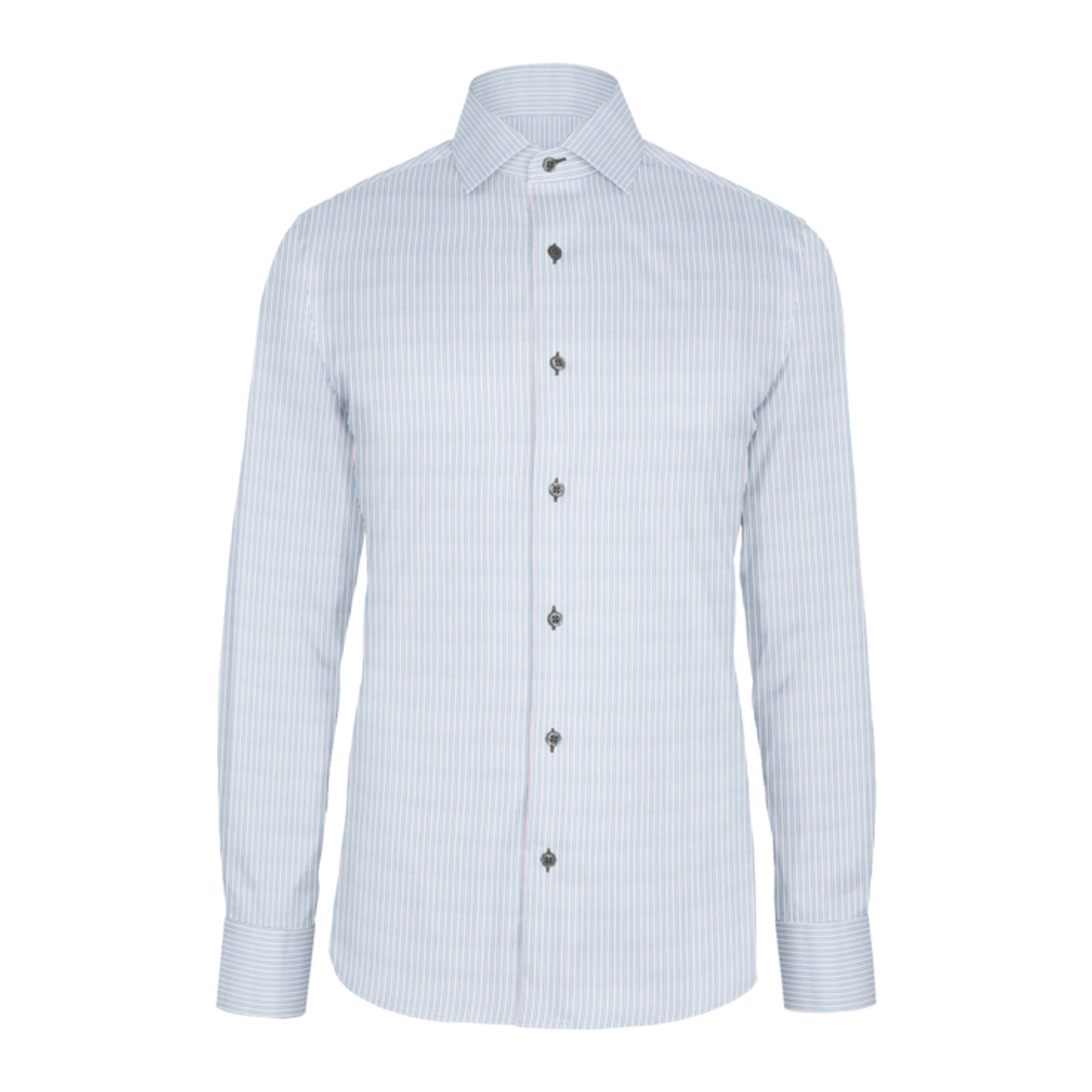 Blue Pink Stripe Twill custom shirt
