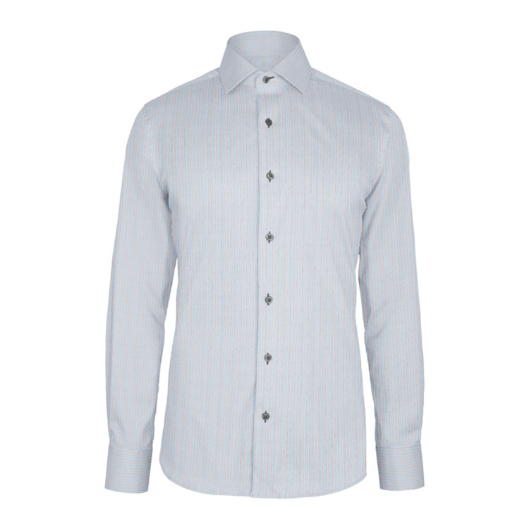Blue Red Stripe Twill custom shirt