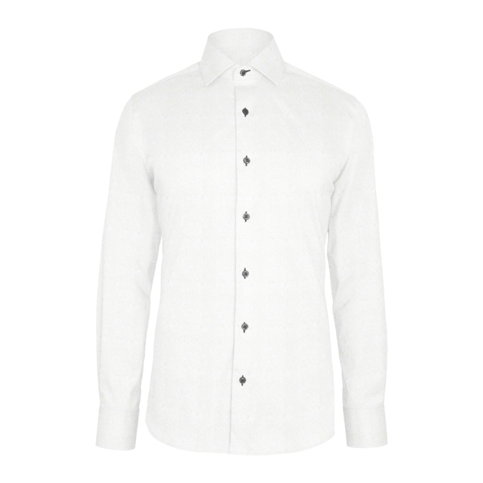 White Solid Broadcloth custom shirt