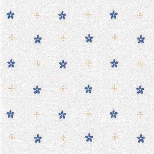 Blue Tan Delfinia fabric swatch