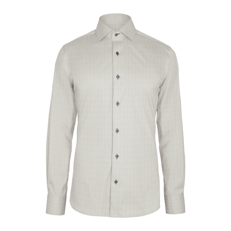Grey Herringbone custom shirt