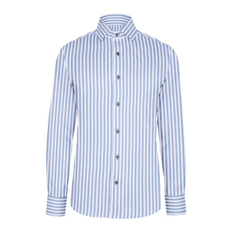 Light Blue Awning Stripe custom shirt