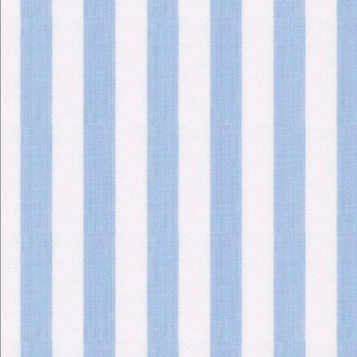 Light Blue Awning Stripe fabric swatch