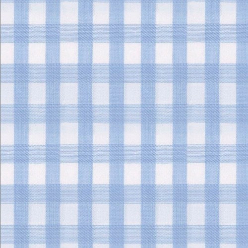 Blue Gingham fabric swatch