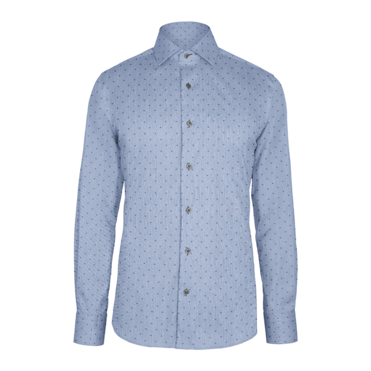 Navy Micro Stripe custom shirt