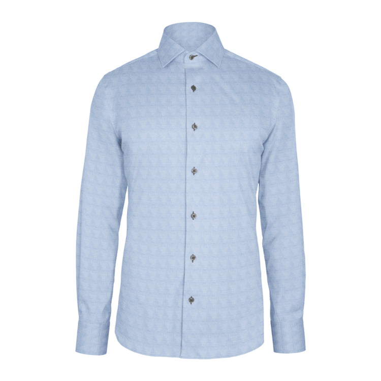 Light Blue Twill custom shirt
