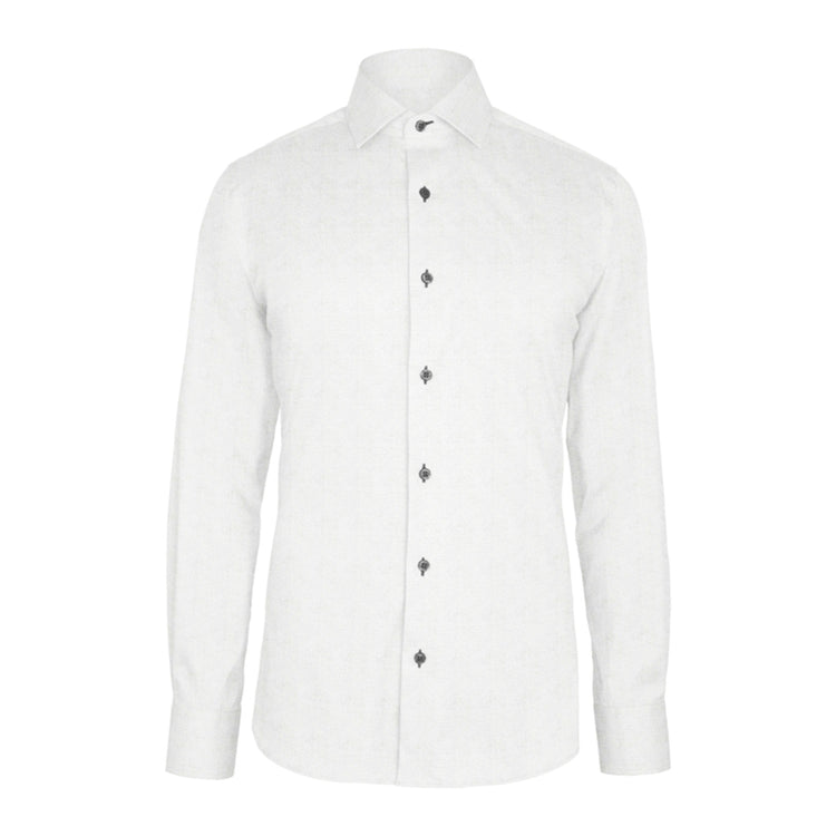 White 160's Solid Broadcloth custom shirt