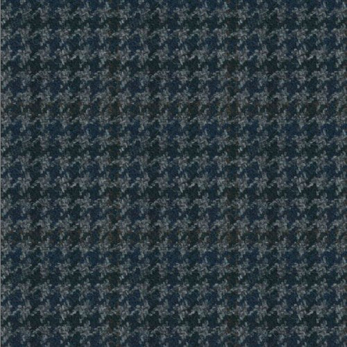 Kensington grey navy houndstooth fabric swatch