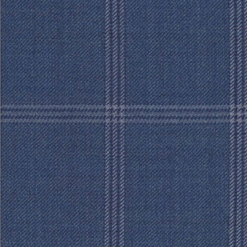 Reda Blue Ivory Windowpane Jacket fabric swatch