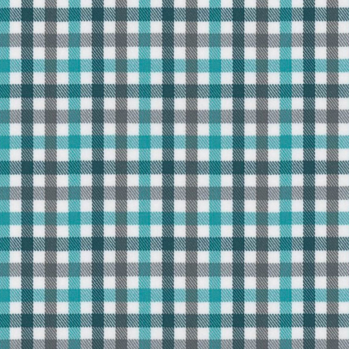 Mint Grey Sport Check fabric swatch