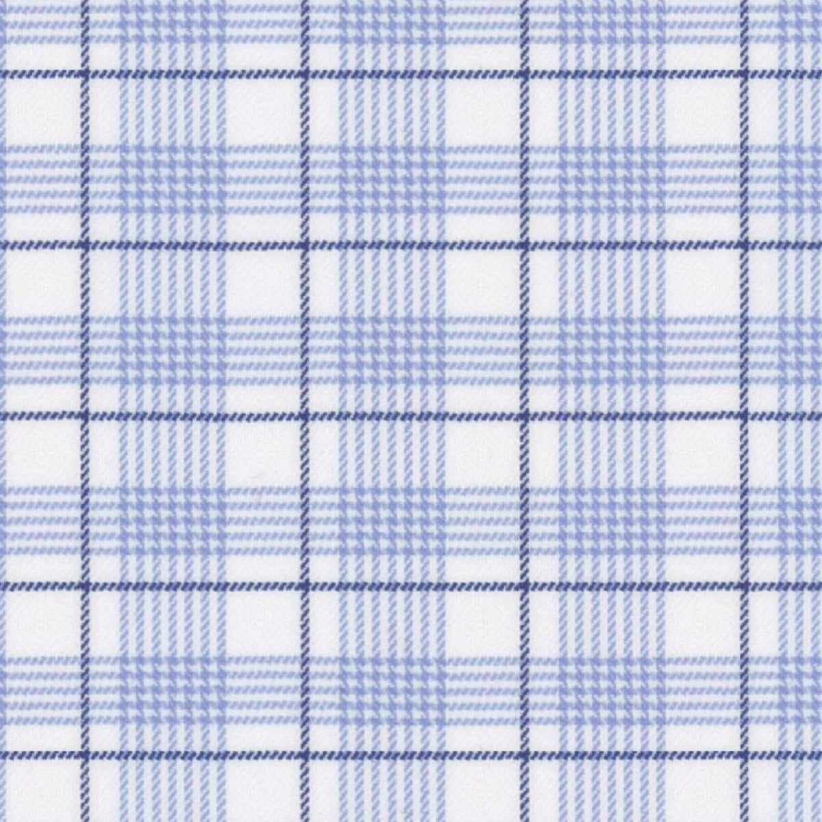 Light Blue Navy Window Plaid fabric swatch