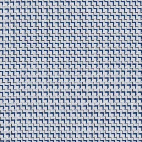 Navy Step Dobby fabric swatch