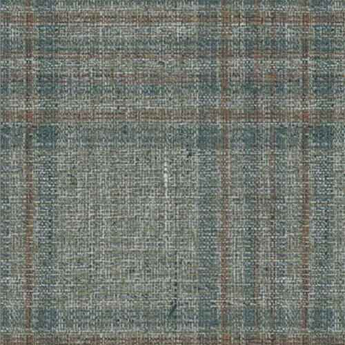 Guabello sage brown plaid fabric swatch