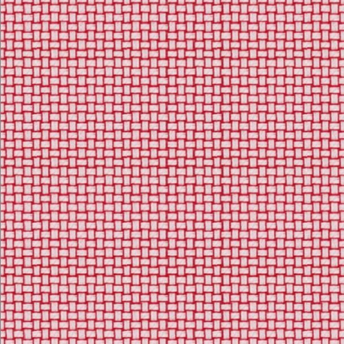 Red Basket Weave Dobby fabric swatch