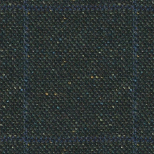 Kensington olive donegal windowpane fabric swatch
