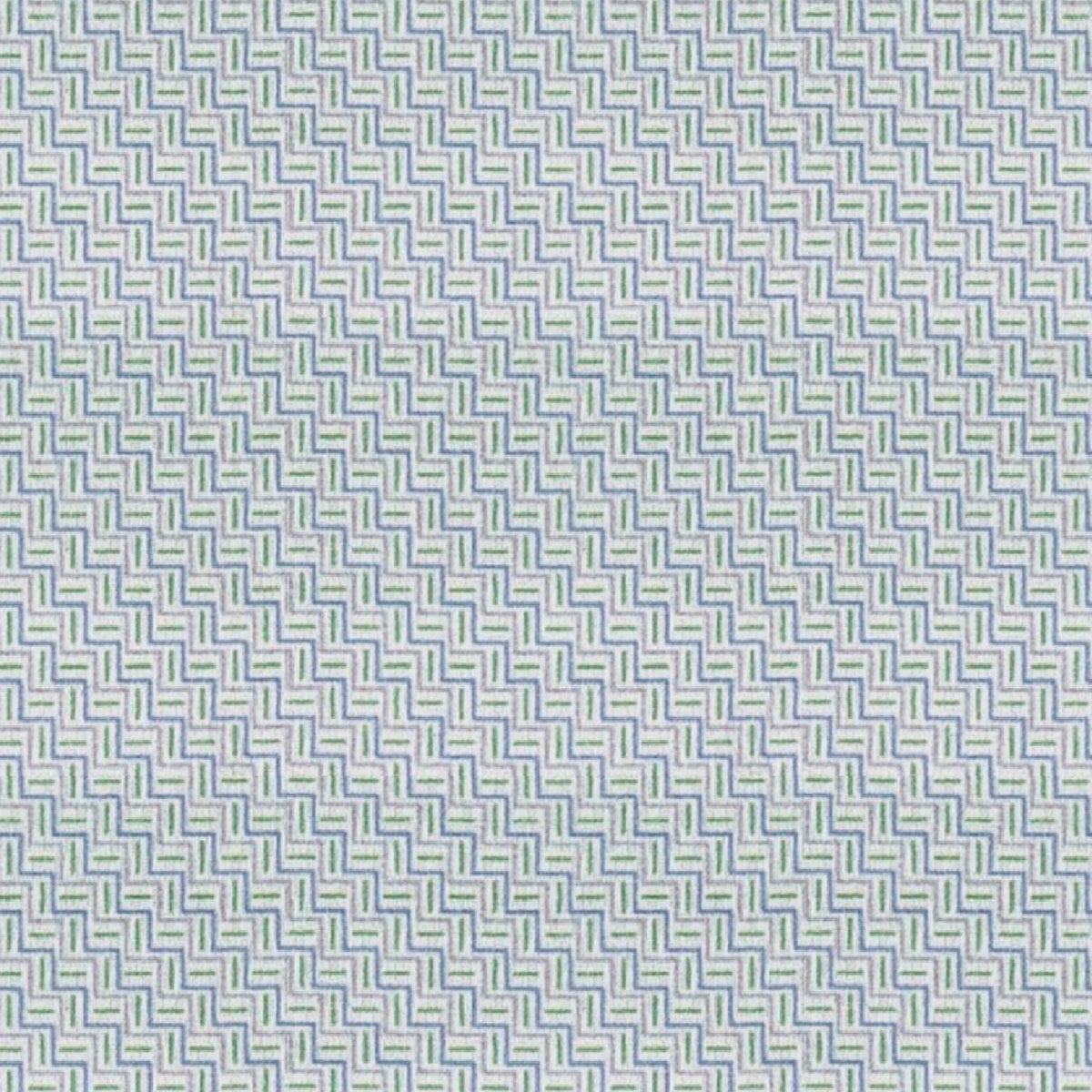 Green Blue Dash Step fabric swatch