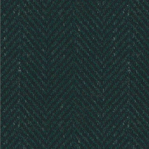 Kensington green wide herringbone fabric swatch