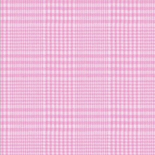 Pink Prince of Wales Check fabric swatch