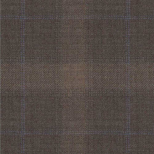 Reda Brown Tan Shadow Plaid Jacket fabric swatch
