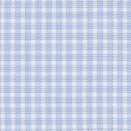 Blue Check Dobby fabric swatch