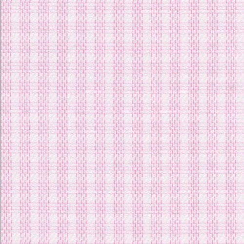 Pink Check Dobby fabric swatch
