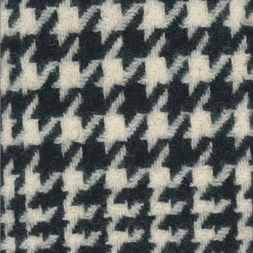 Original Black White Glen Plaid fabric swatch