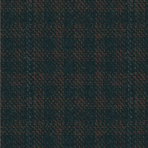 Kensington brown grey window check fabric swatch
