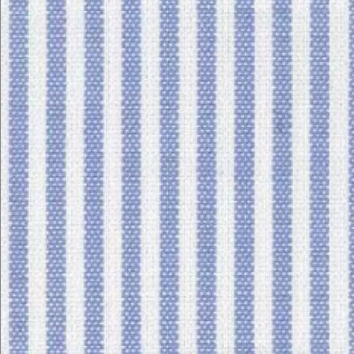 Blue Pencil Stripe fabric swatch