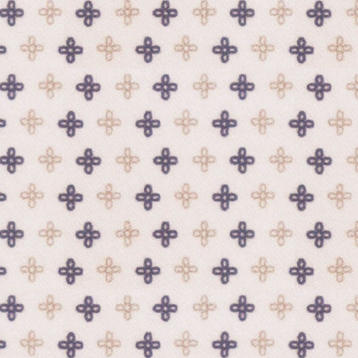 Grey Blue Motif fabric swatch