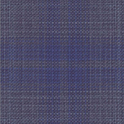 Lanificio di Lusso purple taupe windowpane check fabric swatch