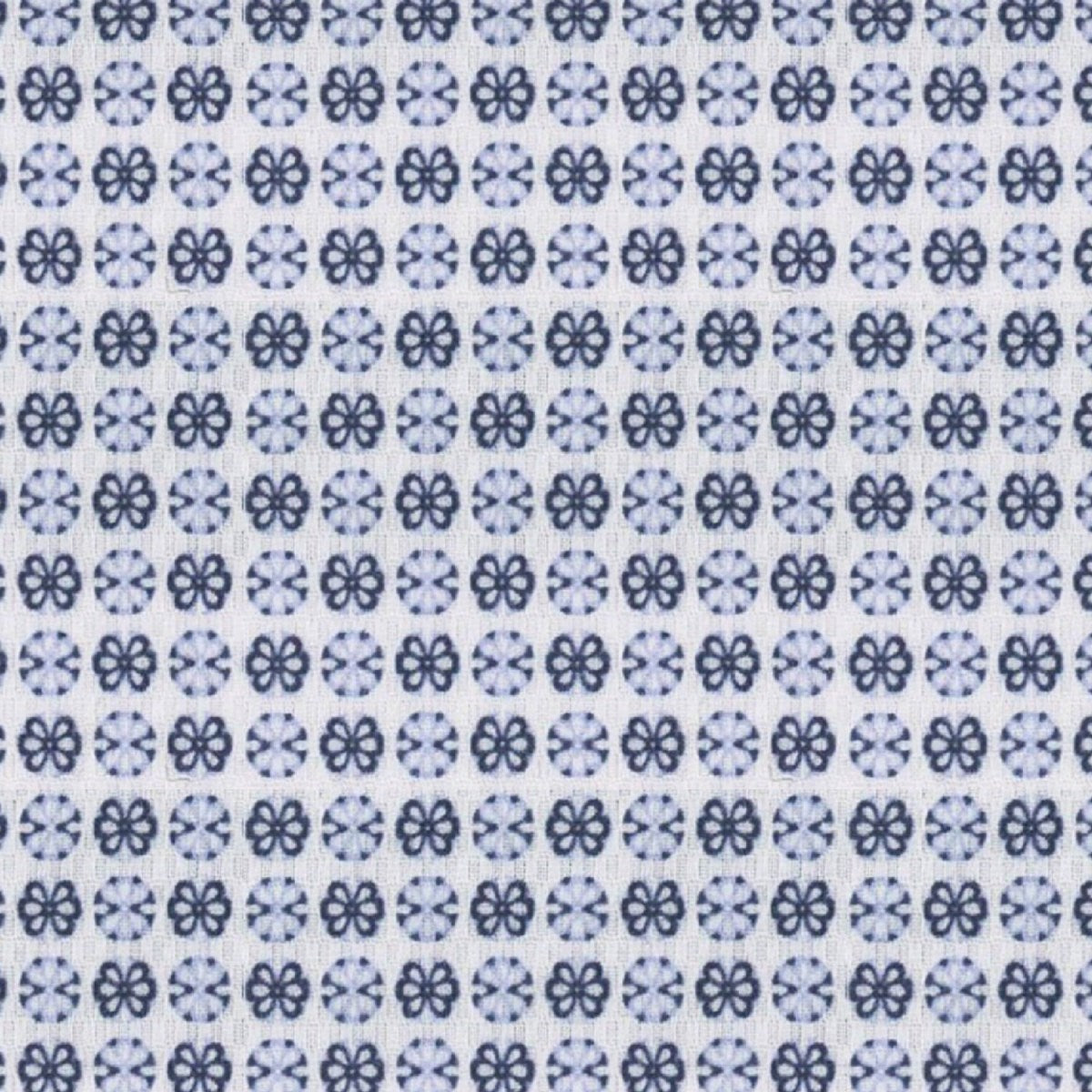 Navy Lt Blue Fancy Dobby fabric swatch