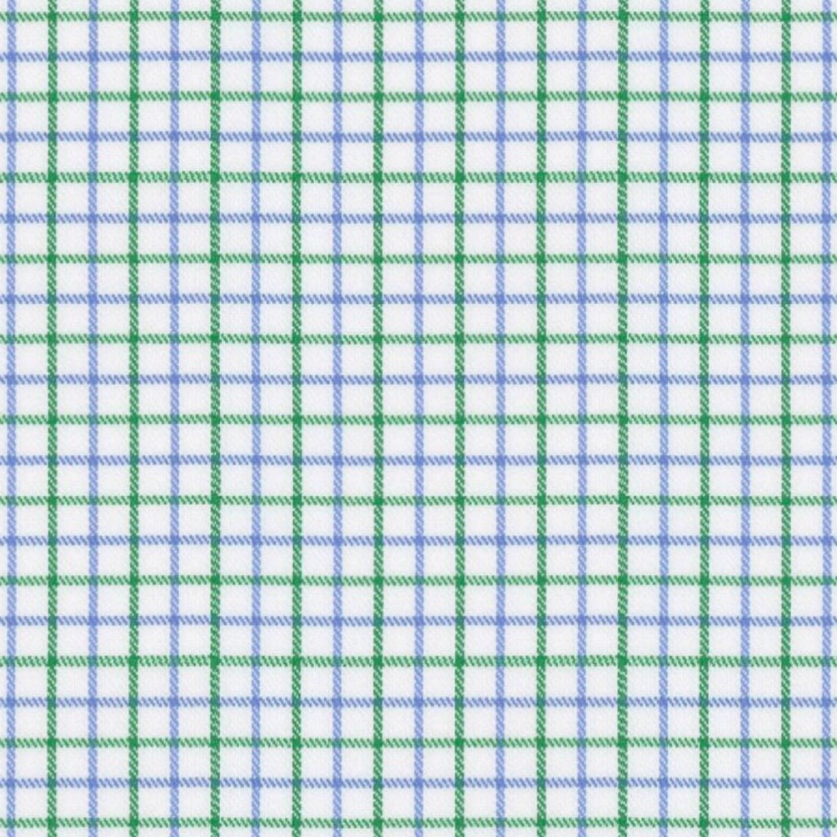 Green Blue Tattersall fabric swatch