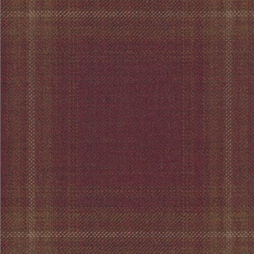 Reda Cayenne Brown Shadow Windowpane Jacket fabric swatch