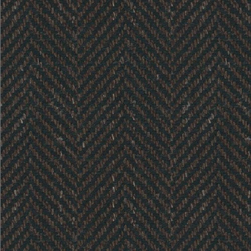 Kensington brown wide herringbone fabric swatch
