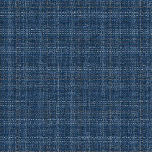 Guabello blue multi check fabric swatch